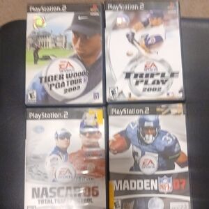 Sony Sports Game Lot - White & Black Covers